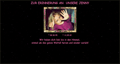 Desktop Screenshot of jenny-im-herzen.de